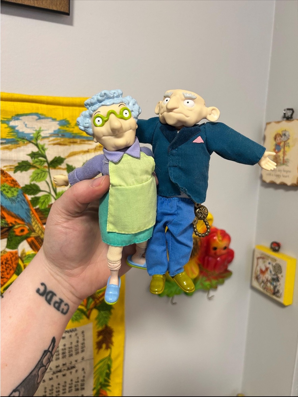 1997 Grandma and Grandpa Kropotkin Rugrats Dolls